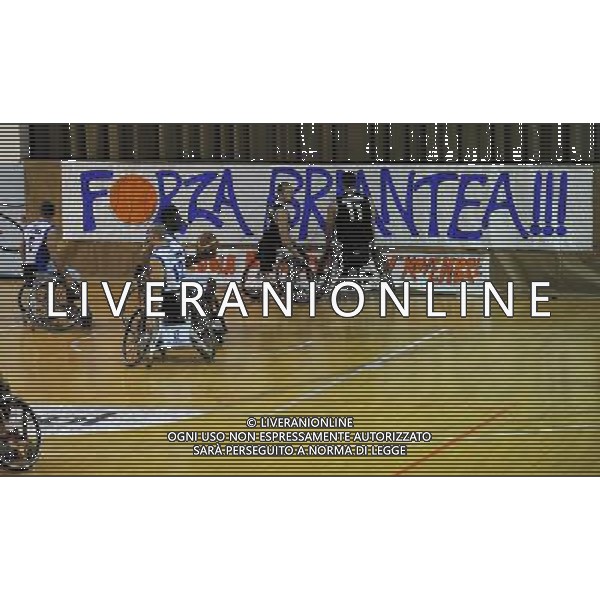 FIPIC Federazione Italiana Pallacanestro in Carrozzina Coppa Italia 2014 Seveso (MB) - 22.03.2014 Briantea84 Cantu\'-Santo Stefano Marche Nella Foto:Striscione tifosi /Ph.Vitez-Ag. Aldo Liverani