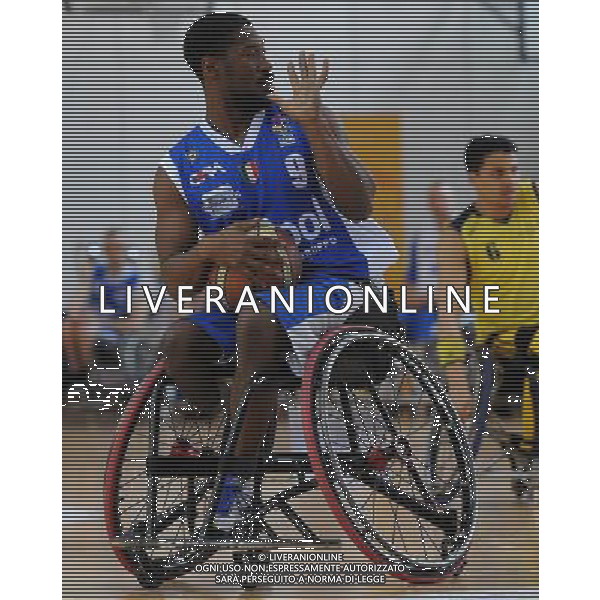 FIPIC Federazione Italiana Pallacanestro in Carrozzina Coppa Italia 2014 Briantea84 Seveso (MB) - 23.03.2014 Santa Lucia Roma-Briantea84 Cantu\' Nella Foto:Brian BELL /Ph.Vitez-Ag. Aldo Liverani