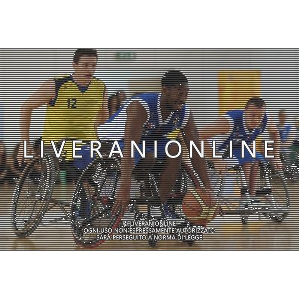 FIPIC Federazione Italiana Pallacanestro in Carrozzina Coppa Italia 2014 Briantea84 Seveso (MB) - 23.03.2014 Santa Lucia Roma-Briantea84 Cantu\' Nella Foto:Brian BELL /Ph.Vitez-Ag. Aldo Liverani