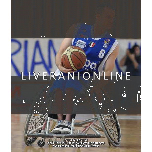 FIPIC Federazione Italiana Pallacanestro in Carrozzina Coppa Italia 2014 Briantea84 Seveso (MB) - 23.03.2014 Santa Lucia Roma-Briantea84 Cantu\' Nella Foto:Andre BIENEK /Ph.Vitez-Ag. Aldo Liverani