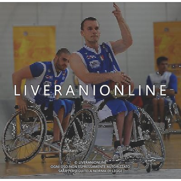 FIPIC Federazione Italiana Pallacanestro in Carrozzina Coppa Italia 2014 Briantea84 Seveso (MB) - 23.03.2014 Santa Lucia Roma-Briantea84 Cantu\' Nella Foto:Andre BIENEK /Ph.Vitez-Ag. Aldo Liverani