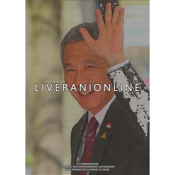 (140324) -- THE HAGUE, March 24, 2014 () -- Singapore\'s Prime Minister Lee Hsien Loong arrives for the third Nuclear Security Summit (NSS) in The Hague, the Netherlands, on March 24, 2014. The third Nuclear Security Summit (NSS) kicked off here on Monday, aimed at preventing nuclear terrorism around the globe. (/Gong Bing) AG ALDO LIVERANI SAS ONLY ITALY