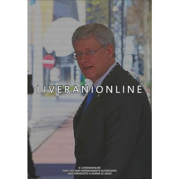 (140324) -- THE HAGUE, March 24, 2014 () -- Canadian Prime Minister Stephen Harper arrives for the third Nuclear Security Summit (NSS) in The Hague, the Netherlands, on March 24, 2014. The third Nuclear Security Summit (NSS) kicked off here on Monday, aimed at preventing nuclear terrorism around the globe. (/Gong Bing) AG ALDO LIVERANI SAS ONLY ITALY