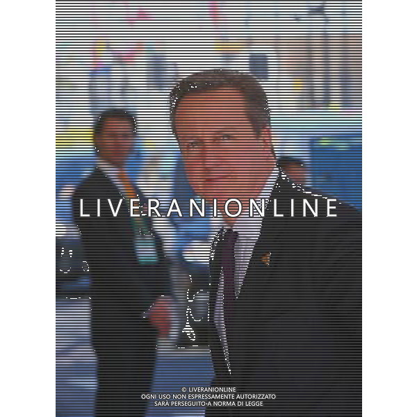 (140324) -- THE HAGUE, March 24, 2014 () -- British Prime Minister David Cameron arrives for the third Nuclear Security Summit (NSS) in The Hague, the Netherlands, on March 24, 2014. The third Nuclear Security Summit (NSS) kicked off here on Monday, aimed at preventing nuclear terrorism around the globe. (/Gong Bing) AG ALDO LIVERANI SAS ONLY ITALY