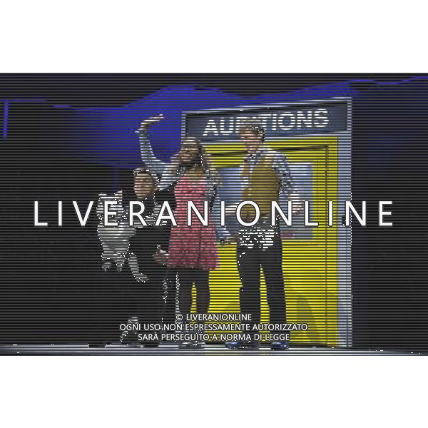 Simon Lipkin, Cynthia Erivo, Alan Morrissey \'I Can\'t Sing!\' The X Factor Musical, The London Palladium, London. 21.03.14 AG ALDO LIVERANI SAS ONLY ITALY