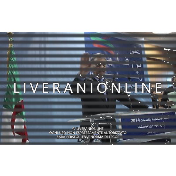 (140323) -- ALGIERS, March 23, 2014 () -- Former Algerian Prime Minister Ali Benflis, candidate in the forthcoming presidential election, attends an election rally campaign in Ain timouchent, Algeria, March 23, 2014. Campaigning for Algeria\'s upcoming presidential election kicked off on Sunday and will run until April 13. (/STR) ©photoshot/AGENZIA ALDO LIVERANI SAS - ITALY ONLY - Candidati alle prossime elezioni presidenziali, raduno elettorale aspettano la campagna ad Annaba, Algeria, 23 mar 2014.