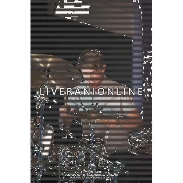 Foster the People perform live at the Troxy, London on Monday 24 March 2014. Mark Pontius. AG ALDO LIVERANI SAS ONLY ITALY