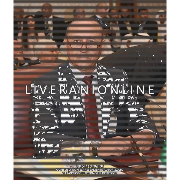 (140323) -- KUWAIT CITY, March 23, 2014 () -- Libyan Foreign Minister Mohamed Abdulaziz attends a meeting of Arab foreign ministers in Kuwait City, Kuwait, on March 23, 2014, ahead of the Arab league Summit, which is to be held on March 25 to March 26. (/Noufal Ibrahim) ©photohsot/AGENZIA ALDO LIVERANI SAS - ITALY ONLY - EDITORIAL USE ONLY