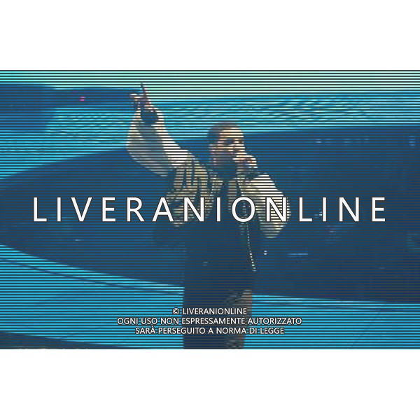 Canadian rapper, songwriter Drake (aka Aubrey Drake Graham) performs his first London show at the O2 Arena, London, England, UK on Friday 24th March 2014. AG ALDO LIVERANI SAS ONLY ITALY