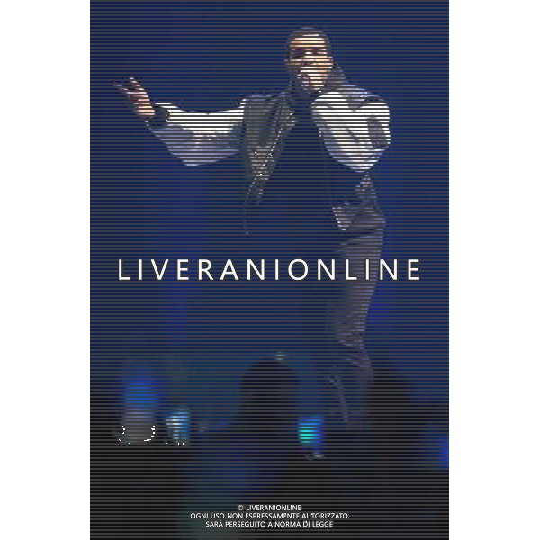 Canadian rapper, songwriter Drake (aka Aubrey Drake Graham) performs his first London show at the O2 Arena, London, England, UK on Friday 24th March 2014. AG ALDO LIVERANI SAS ONLY ITALY