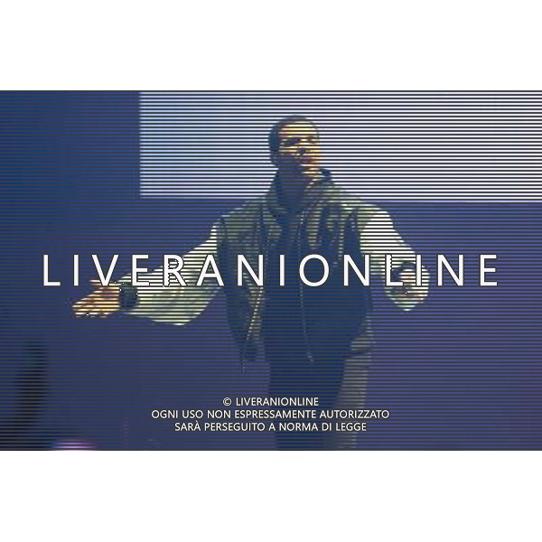 Canadian rapper, songwriter Drake (aka Aubrey Drake Graham) performs his first London show at the O2 Arena, London, England, UK on Friday 24th March 2014. AG ALDO LIVERANI SAS ONLY ITALY