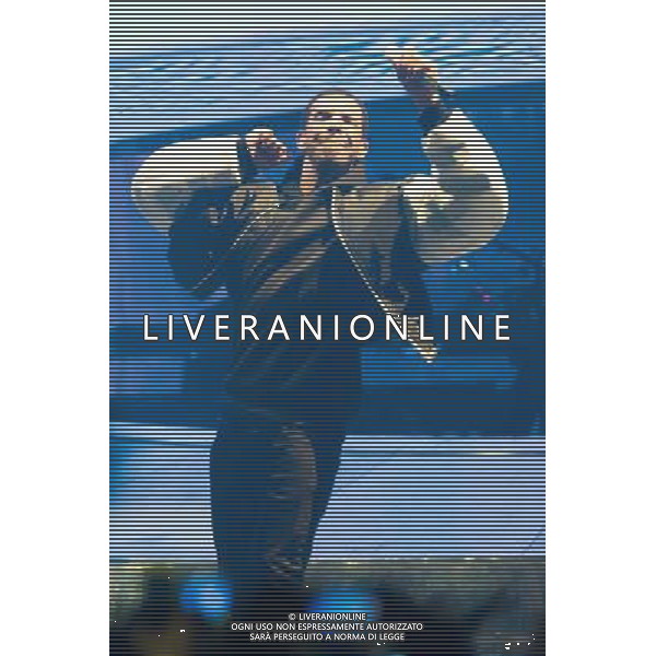Canadian rapper, songwriter Drake (aka Aubrey Drake Graham) performs his first London show at the O2 Arena, London, England, UK on Friday 24th March 2014. AG ALDO LIVERANI SAS ONLY ITALY