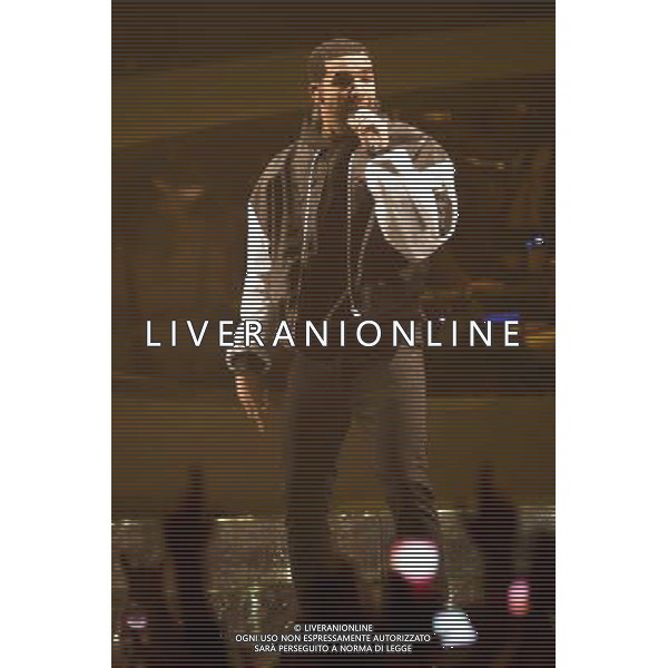 Canadian rapper, songwriter Drake (aka Aubrey Drake Graham) performs his first London show at the O2 Arena, London, England, UK on Friday 24th March 2014. AG ALDO LIVERANI SAS ONLY ITALY