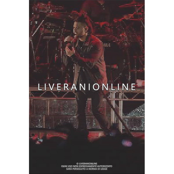 Canadian singer The Weeknd (born Abel Tesfaye) opens for Drake at his first London show at the O2 Arena, London, England, UK on Monday 24th March 2014. AG ALDO LIVERANI SAS ONLY ITALY