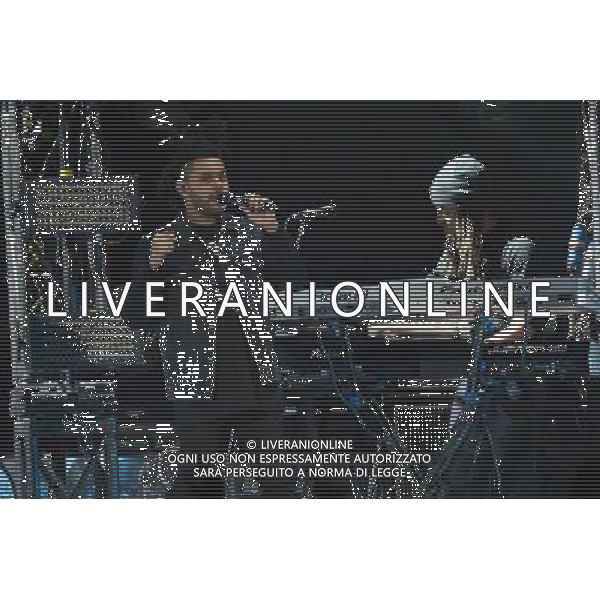 Canadian singer The Weeknd (born Abel Tesfaye) opens for Drake at his first London show at the O2 Arena, London, England, UK on Monday 24th March 2014. AG ALDO LIVERANI SAS ONLY ITALY