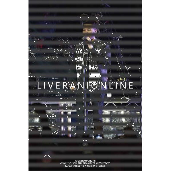 Canadian singer The Weeknd (born Abel Tesfaye) opens for Drake at his first London show at the O2 Arena, London, England, UK on Monday 24th March 2014. AG ALDO LIVERANI SAS ONLY ITALY