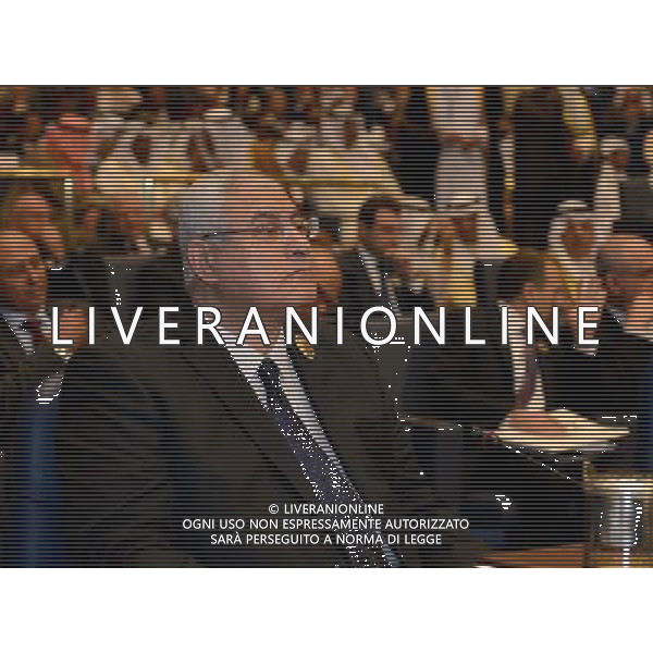 (140325) -- KUWAIT CITY, March 25, 2014 () -- Egyptian interim President Adli Mansour attends the Arab League Summit in Kuwait City, Kuwait, March.25, 2014. The 25th Arab League Summit kicked off here on Tuesday. (/Noufal Ibrahim) (whw) ag aldo liverani sas only italy
