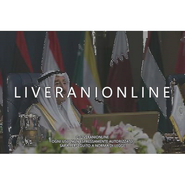 (140326) -- KUWAIT CITY, March 26, 2014 () -- Emir of Kuwait Sheikh Sabah al-Ahmad al-Sabah attends the closing ceremony of the 25th Arab League Summit in Kuwait City, Kuwait, March 26, 2014. (/Cui Xinyu) AG ALDO LIVERANI SAS ONLY ITALY