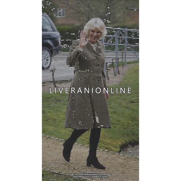 The Duchess of Cornwall arrives for a visit to the new Wine Research Centre at Plumpton College, East Sussex. Photo. Picture date: Wednesday March 26, 2014. See PA story ROYAL Camilla. Photo credit should read: Gareth Fuller/ ©photoshot/AGENZIA ALDO LIVERANI SAS - ITALY ONLY - REALI INGLESI: Camilla duchessa di Cornovaglia in visita in una classe di degustazione di vino al nuovo Centro di Ricerca a Plumpton College, East Sussex