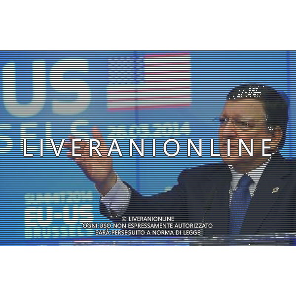 (140326) -- BRUSSELS, March 26, 2014 () -- European Commission President Jose Manuel Barroso speaks during a press conference at the EU-US Summit at the EU Headquarters in Brussels on March 26, 2014. (/Gong Bing) AG ALDO LIVERANI SAS ONLY ITALY
