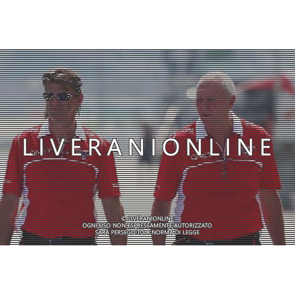 (L to R): Graeme Lowdon (GBR) Marussia F1 Team Chief Executive Officer with John Booth (GBR) Marussia F1 Team Team Principal. 27.03.2014. Formula 1 World Championship, Rd 2, Malaysian Grand Prix, Sepang, Malaysia, Thursday. - www.xpbimages.com, EMail: requests@xpbimages.com - copy of publication required for printed pictures. Every used picture is fee-liable. © Copyright: Batchelor / XPB Images AG ALDO LIVERANI SAS ONLY ITALY