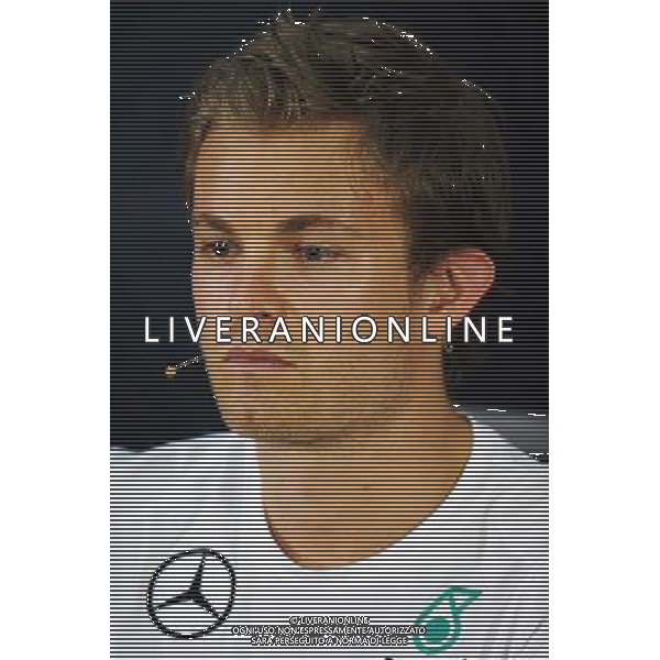 Nico Rosberg (GER) Mercedes AMG F1 in the FIA Press Conference. 27.03.2014. Formula 1 World Championship, Rd 2, Malaysian Grand Prix, Sepang, Malaysia, Thursday. - www.xpbimages.com, EMail: requests@xpbimages.com - copy of publication required for printed pictures. Every used picture is fee-liable. © Copyright: Price / XPB Images AG ALDO LIVERANI SAS ONLY ITALY
