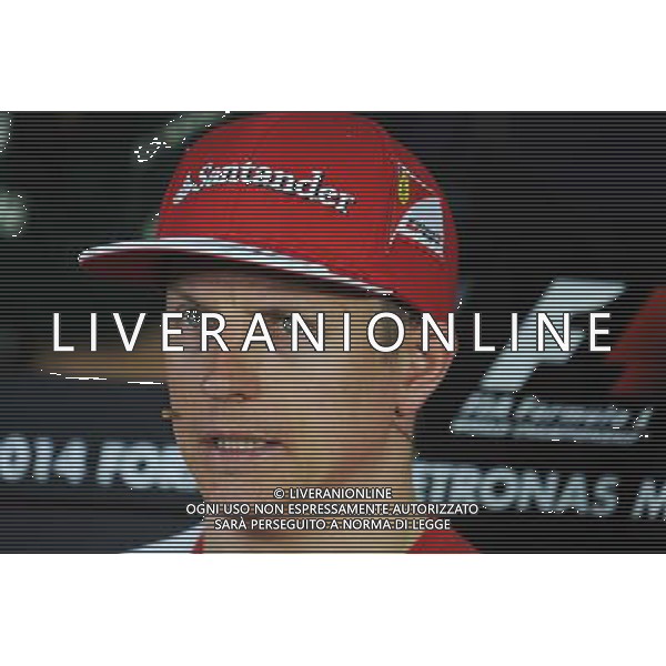 Kimi Raikkonen (FIN) Ferrari in the FIA Press Conference. 27.03.2014. Formula 1 World Championship, Rd 2, Malaysian Grand Prix, Sepang, Malaysia, Thursday. - www.xpbimages.com, EMail: requests@xpbimages.com - copy of publication required for printed pictures. Every used picture is fee-liable. © Copyright: Price / XPB Images AG ALDO LIVERANI SAS ONLY ITALY