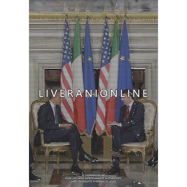 BARACK OBAMA MATTEO RENZI Il premier Italiano Matteo Renzi incontra il Presidente degli Stati Uniti Barack Obama a Villa Madama a Roma 27 marzo 2014 ©POOL/AGENZIA ALDO LIVERANI SAS 