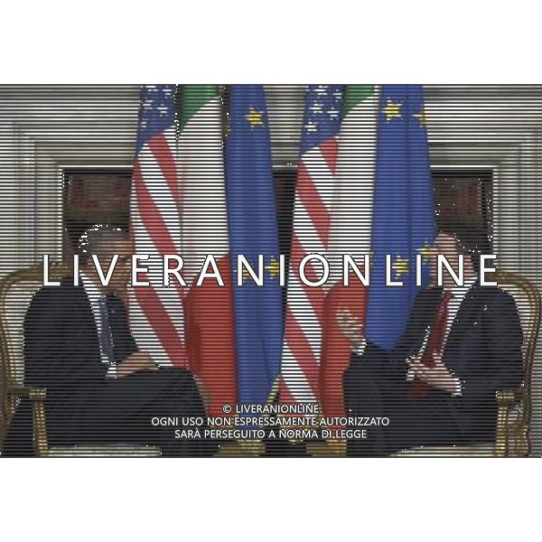 BARACK OBAMA MATTEO RENZI Il premier Italiano Matteo Renzi incontra il Presidente degli Stati Uniti Barack Obama a Villa Madama a Roma 27 marzo 2014 ©POOL/AGENZIA ALDO LIVERANI SAS 