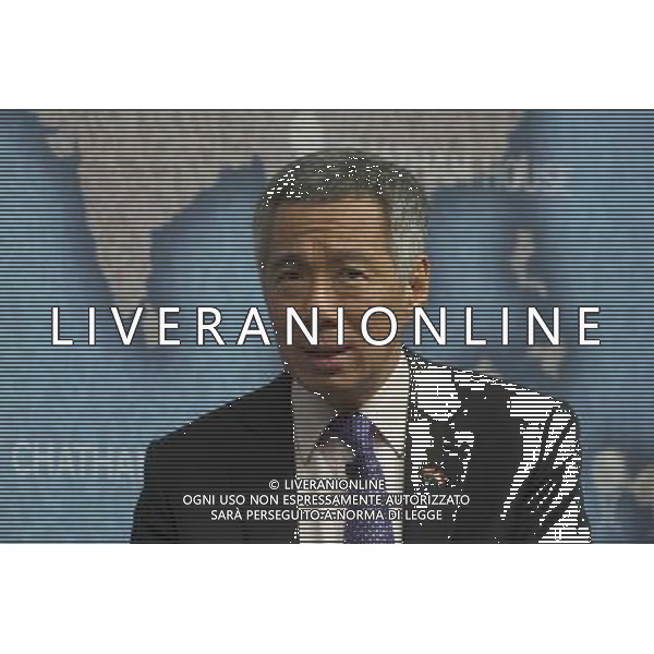 Lee Hsien Loong PM of Singapore speaks on Singapore\'s Perspectives on Asia and Europe alongside Rt Hon Sir Malcolm Rifkind MP, Chairman, Intelligence and Security Committe; UK Foreign Secretary (1995-97). Chatham House, London. AG ALDO LIVERANI SAS ONLY ITALY