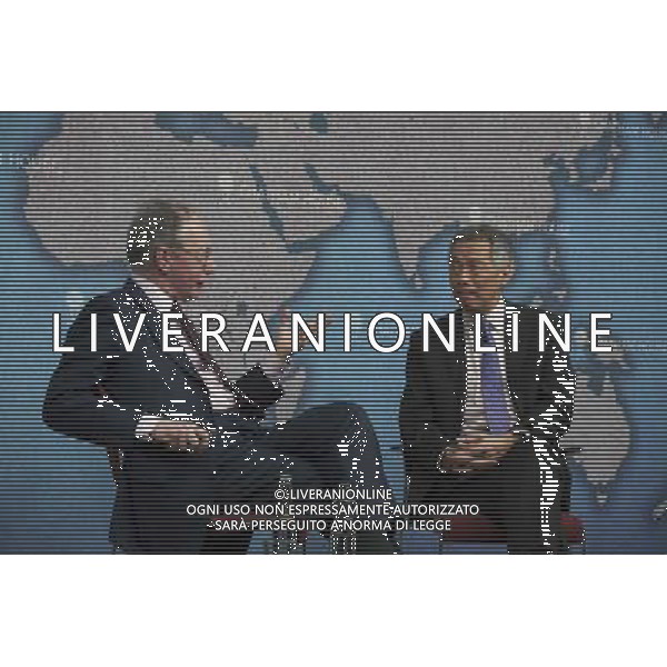 Lee Hsien Loong PM of Singapore speaks on Singapore\'s Perspectives on Asia and Europe alongside Rt Hon Sir Malcolm Rifkind MP, Chairman, Intelligence and Security Committe; UK Foreign Secretary (1995-97). Chatham House, London. AG ALDO LIVERANI SAS ONLY ITALY
