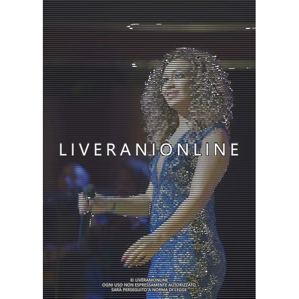 Rebecca Ferguson performing at Birmingham Symphony Hall, England on 27 March 2014. AG ALDO LIVERANI SAS ONLY ITALY