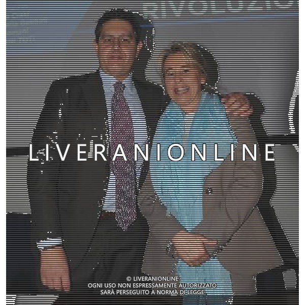 Convegno \'False rivoluzioni\' Milano - 29.03.2014 Nella Foto:Stefania Craxi con Giovanni Toti /Ph.Vitez-Ag. Aldo Liverani