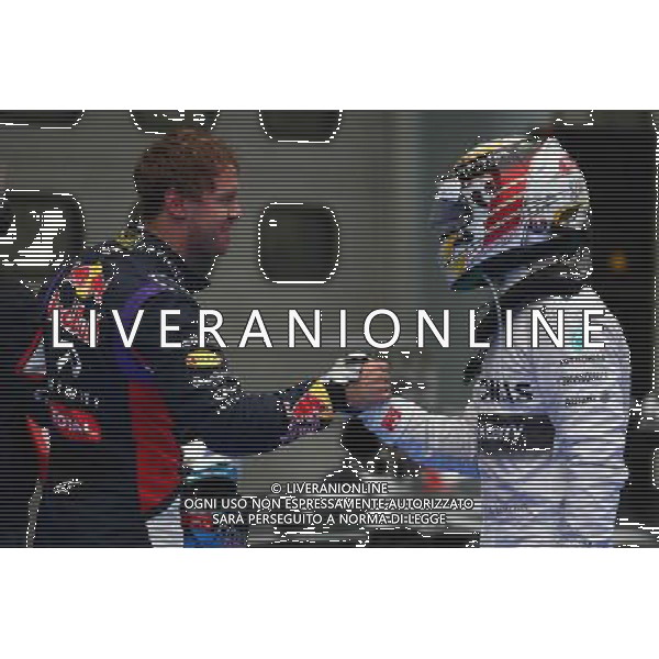 Pole for Lewis Hamilton (GBR) Mercedes AMG F1 and 2nd for Sebastian Vettel (GER) Red Bull Racing. 29.03.2014. Formula 1 World Championship, Rd 2, Malaysian Grand Prix, Sepang, Malaysia, Saturday. - www.xpbimages.com, EMail: requests@xpbimages.com - copy of publication required for printed pictures. Every used picture is fee-liable. © Copyright: Batchelor / XPB Images ag aldo liverani sas only italy