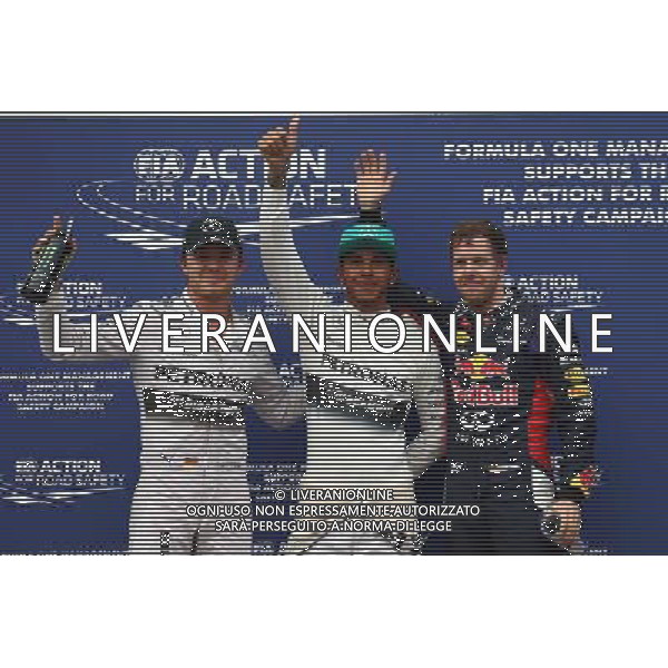 Pole position for Lewis Hamilton (GBR) Mercedes AMG F1 2nd place for Sebastian Vettel (GER) Red Bull Racing and 3rd place for Nico Rosberg (GER) Mercedes AMG F1. 29.03.2014. Formula 1 World Championship, Rd 2, Malaysian Grand Prix, Sepang, Malaysia, Saturday. - www.xpbimages.com, EMail: requests@xpbimages.com - copy of publication required for printed pictures. Every used picture is fee-liable. © Copyright: Batchelor / XPB Images ag aldo liverani sas only italy