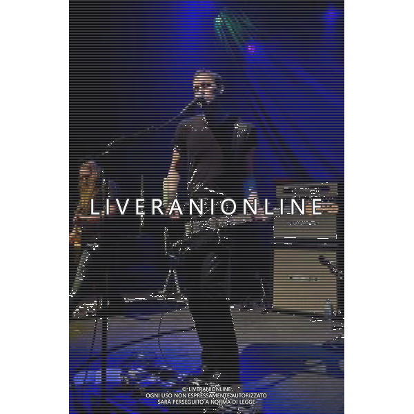 Snow Patrol-s lead guitarist, Nathan Connolly with his band called LITTLE MATADOR perform live at London\'s Shepherd\'s Bush Empire on March 27th 2014. Also featuring former Idlewild bassist Gavin Fox and multi-instrumentalist Troy Stewart - who plays in supergroup Tired Pony, drummer \'Binzer\' Brennan (The Frames) and guitarist Dave Magee (LaFaro). AG ALDO LIVERANI SAS ONLY ITALY