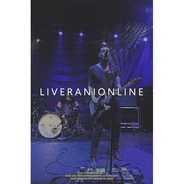 Snow Patrol-s lead guitarist, Nathan Connolly with his band called LITTLE MATADOR perform live at London\'s Shepherd\'s Bush Empire on March 27th 2014. Also featuring former Idlewild bassist Gavin Fox and multi-instrumentalist Troy Stewart - who plays in supergroup Tired Pony, drummer \'Binzer\' Brennan (The Frames) and guitarist Dave Magee (LaFaro). AG ALDO LIVERANI SAS ONLY ITALY