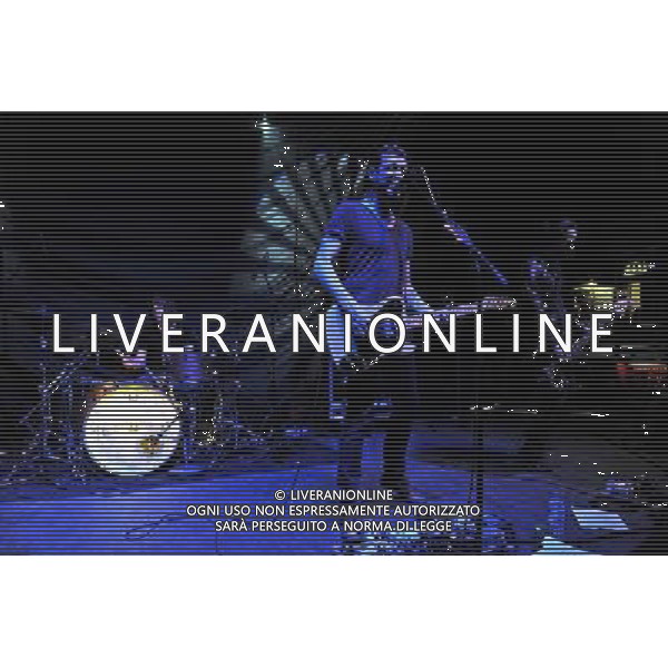 Snow Patrol-s lead guitarist, Nathan Connolly with his band called LITTLE MATADOR perform live at London\'s Shepherd\'s Bush Empire on March 27th 2014. Also featuring former Idlewild bassist Gavin Fox and multi-instrumentalist Troy Stewart - who plays in supergroup Tired Pony, drummer \'Binzer\' Brennan (The Frames) and guitarist Dave Magee (LaFaro). AG ALDO LIVERANI SAS ONLY ITALY