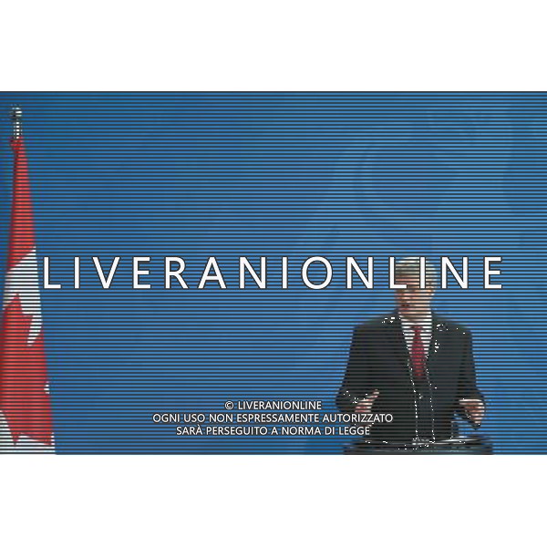(140327) -- BERLIN, March 27, 2014 () -- Visiting Canada\'s Prime Minister Stephen Harper speaks during a press conference after meeting with German Chancellor Angela Merkel in Berlin, Germany, on March 27, 2014. (/Zhang Fan) AG ALDO LIVERANI SAS ONLY ITALY