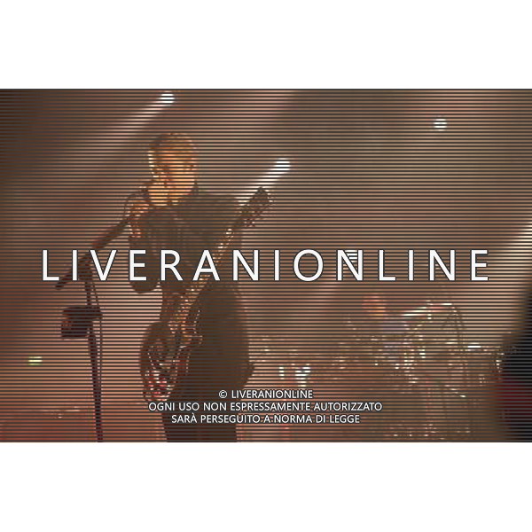 Interpol perform live at the NME Awards Tour 2014, O2 Academy Brixton, London, United Kingdom. 27 March 2014. Paul Banks, Sam Fogarino, Daniel Kessler. AG ALDO LIVERANI SAS ONLY ITALY