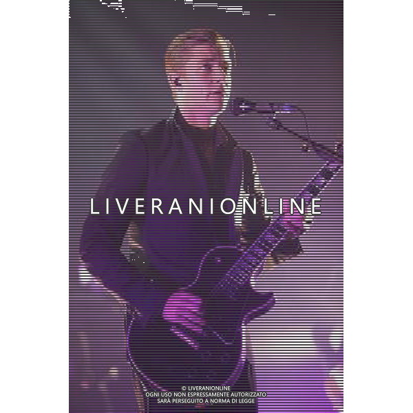 Interpol perform live at the NME Awards Tour 2014, O2 Academy Brixton, London, United Kingdom. 27 March 2014. Paul Banks, Sam Fogarino, Daniel Kessler. AG ALDO LIVERANI SAS ONLY ITALY