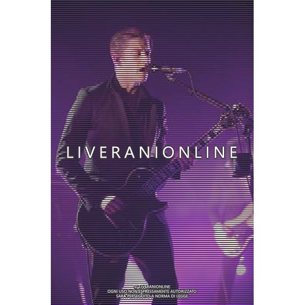 Interpol perform live at the NME Awards Tour 2014, O2 Academy Brixton, London, United Kingdom. 27 March 2014. Paul Banks, Sam Fogarino, Daniel Kessler. AG ALDO LIVERANI SAS ONLY ITALY