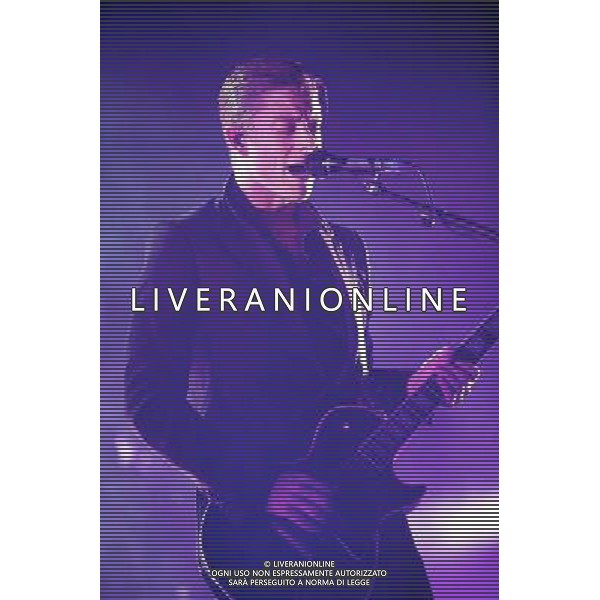 Interpol perform live at the NME Awards Tour 2014, O2 Academy Brixton, London, United Kingdom. 27 March 2014. Paul Banks, Sam Fogarino, Daniel Kessler. AG ALDO LIVERANI SAS ONLY ITALY