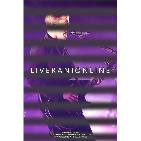 Interpol perform live at the NME Awards Tour 2014, O2 Academy Brixton, London, United Kingdom. 27 March 2014. Paul Banks, Sam Fogarino, Daniel Kessler. AG ALDO LIVERANI SAS ONLY ITALY