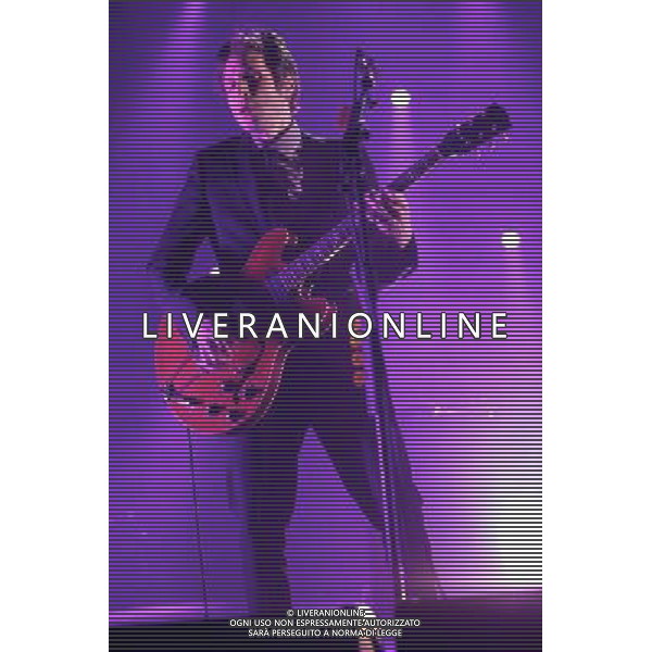 Interpol perform live at the NME Awards Tour 2014, O2 Academy Brixton, London, United Kingdom. 27 March 2014. Paul Banks, Sam Fogarino, Daniel Kessler. AG ALDO LIVERANI SAS ONLY ITALY