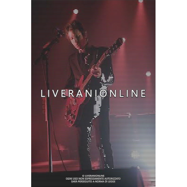 Interpol perform live at the NME Awards Tour 2014, O2 Academy Brixton, London, United Kingdom. 27 March 2014. Paul Banks, Sam Fogarino, Daniel Kessler. AG ALDO LIVERANI SAS ONLY ITALY