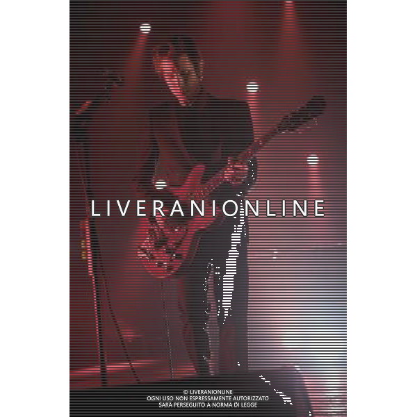 Interpol perform live at the NME Awards Tour 2014, O2 Academy Brixton, London, United Kingdom. 27 March 2014. Paul Banks, Sam Fogarino, Daniel Kessler. AG ALDO LIVERANI SAS ONLY ITALY