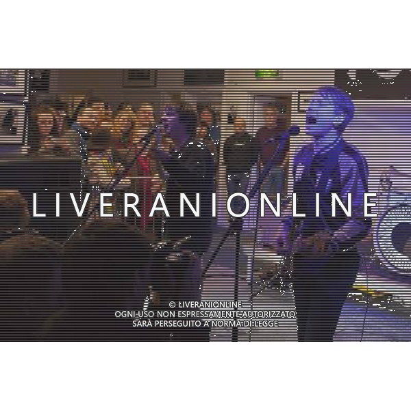 Franz Ferdinand,play a special gig for 250 people at a record store in Sunderland that is owned by Frankie and the Heartstrings,l Pop Recs Ltd, Sunderland,27th March 2014 AG ALDO LIVERANI SAS ONLY ITALY
