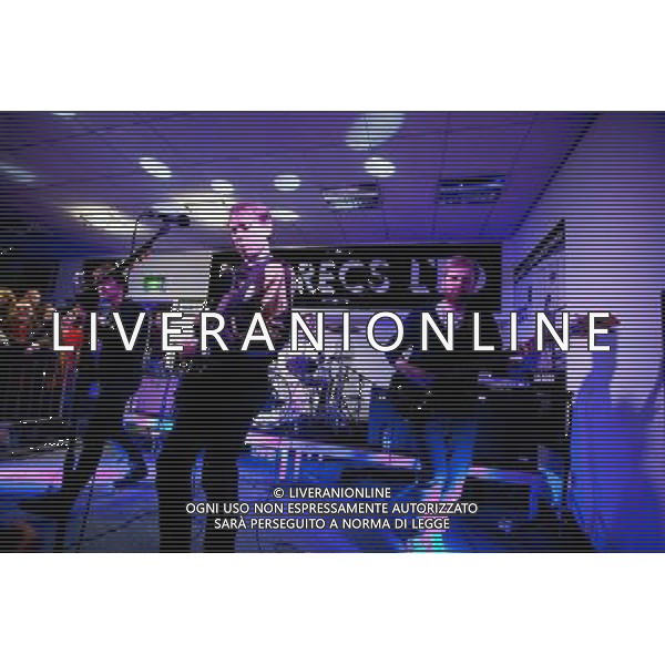 Franz Ferdinand,play a special gig for 250 people at a record store in Sunderland that is owned by Frankie and the Heartstrings,l Pop Recs Ltd, Sunderland,27th March 2014 AG ALDO LIVERANI SAS ONLY ITALY