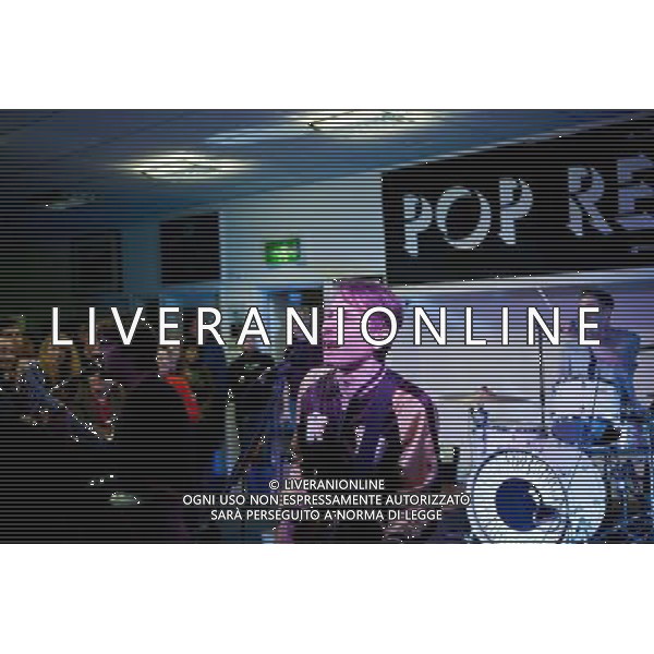 Franz Ferdinand,play a special gig for 250 people at a record store in Sunderland that is owned by Frankie and the Heartstrings,l Pop Recs Ltd, Sunderland,27th March 2014 AG ALDO LIVERANI SAS ONLY ITALY